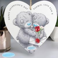 Personalised Me to You Large Wooden Heart Decoration Extra Image 1 Preview